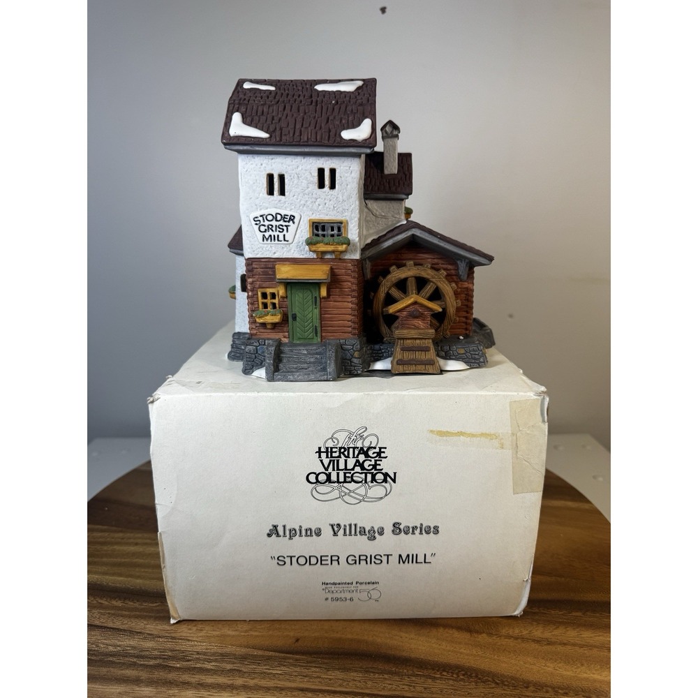 Dept 56‎ Alpine Village Series, Stoder Grist Mill #5953-6 No Cord